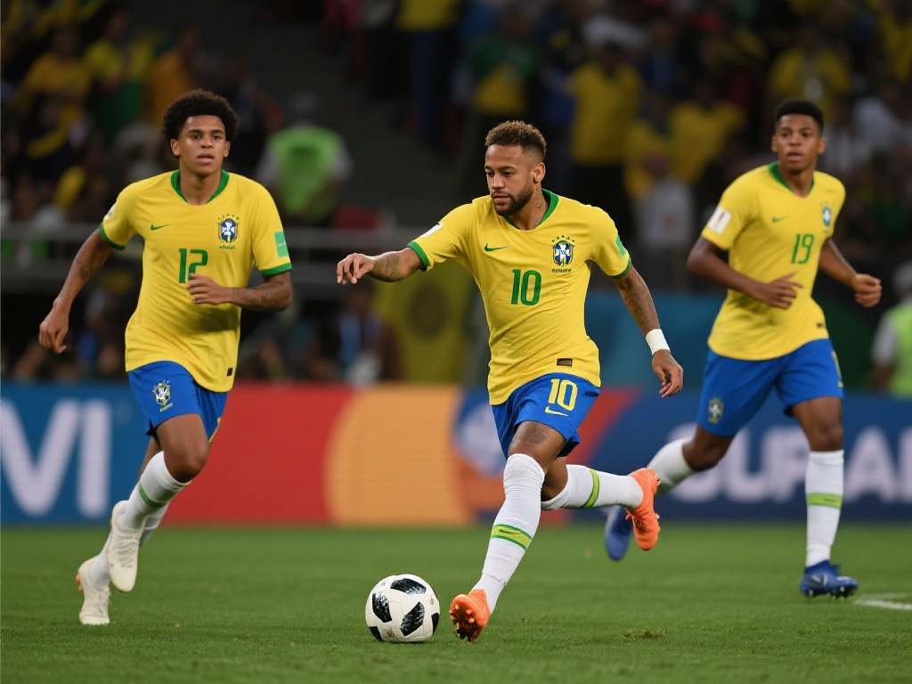 巴西力克巴拉圭提前锁定世界杯晋级席位 在这场比赛中,内马尔的高效传球和精准射门